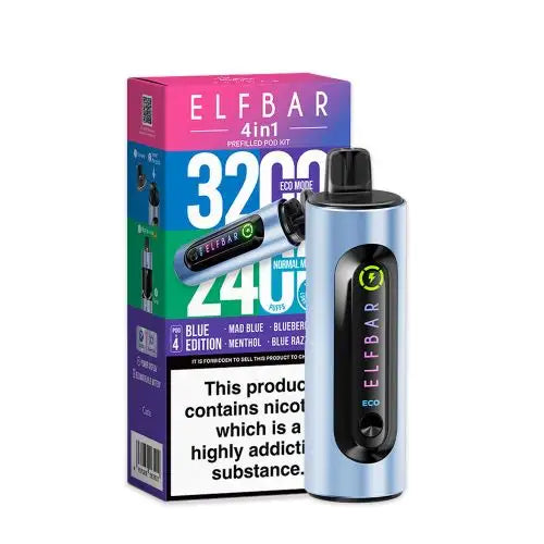 Elf Bar 4-in-1 Prefilled Pod Vape Kit TPD Compliant - Pack of 5 | only £27 | Cheapest Vape Shop in Uk