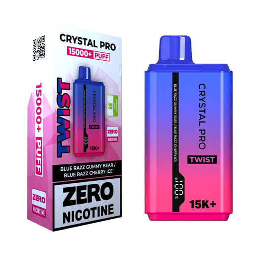 Crystal Pro Twist 15000 Puffs Prefilled Vape Zero Nicotine - Box of 5 | only £39.00 | Cheapest Vape Shop in Uk