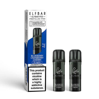 Elf Bar 600 Prefilled Pods (Pack of 2) - Box of 10 | only £32.99 | Cheapest Vape Shop in Uk