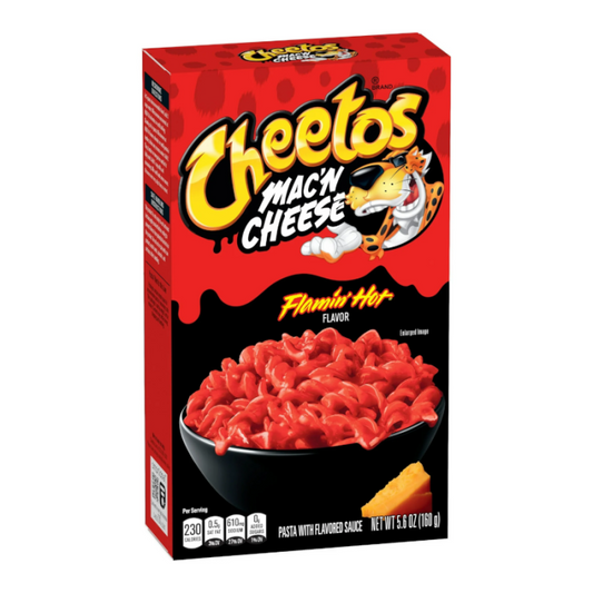 Cheetos Flamin’ Hot Mac ‘n Cheese Box 160g | only £3.49 | Cheapest Vape Shop in Uk