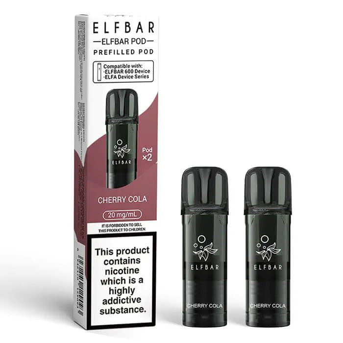 Elf Bar 600 Prefilled Pods (Pack of 2) - Box of 10 | only £32.99 | Cheapest Vape Shop in Uk