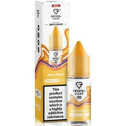 Crystal Clear Bar Salts Nic Salt E-Liquid – All Flavours 10ml (10mg / 20mg) | only £3.99 | Cheapest Vape Shop in Uk