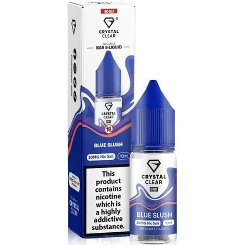 Crystal Clear Bar Salts Nic Salt E-Liquid – All Flavours 10ml (10mg / 20mg) | only £3.99 | Cheapest Vape Shop in Uk