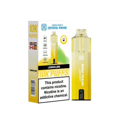 Crystal Prime Aura Bar 10000 Prefilled Pod Kit -Box of 5 | only £39.99 | Cheapest Vape Shop in Uk