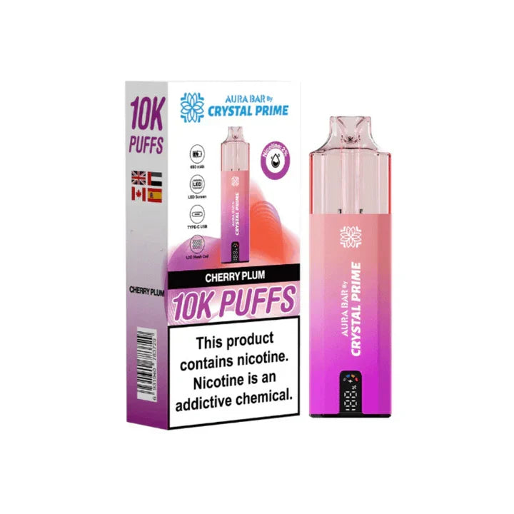 Crystal Prime Aura Bar 10000 Prefilled Pod Kit -Box of 5 | only £39.99 | Cheapest Vape Shop in Uk
