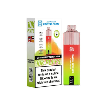 Crystal Prime Aura Bar 10000 Prefilled Pod Kit | Only £8.99 | Any 3 for £22.99 | only £8.99 | Cheapest Vape Shop in Uk