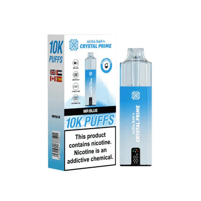 Crystal Prime Aura Bar 10000 Prefilled Pod Kit -Box of 5 | only £39.99 | Cheapest Vape Shop in Uk