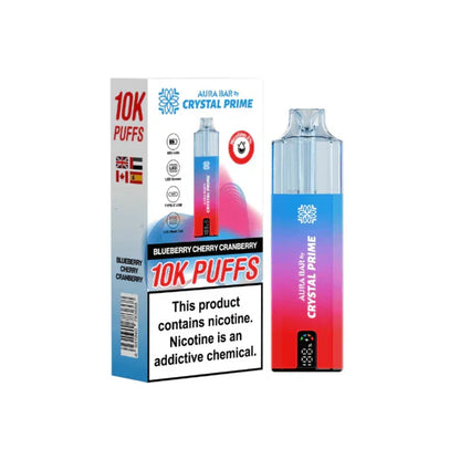 Crystal Prime Aura Bar 10000 Prefilled Pod Kit -Box of 5 | only £39.99 | Cheapest Vape Shop in Uk