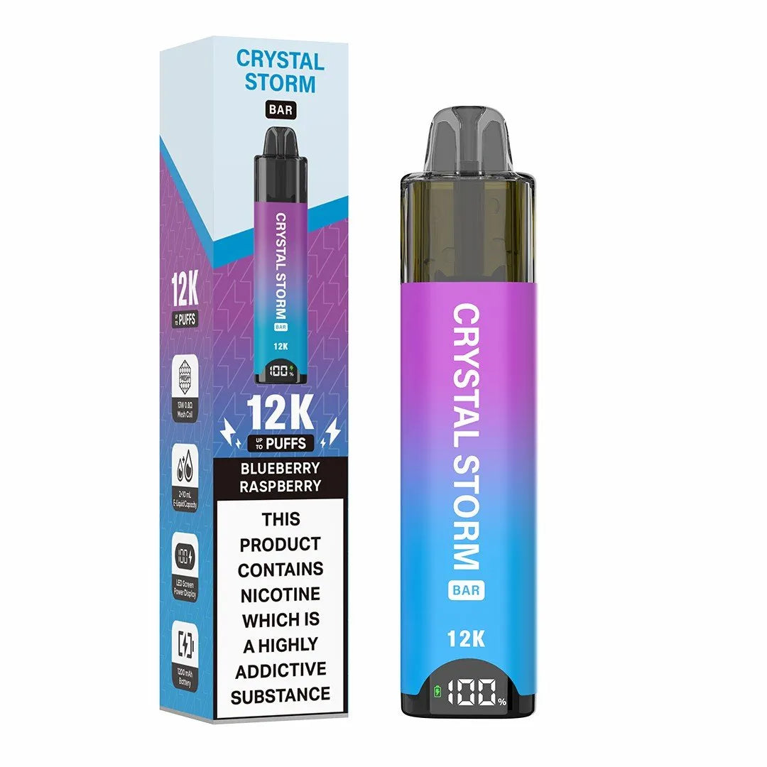 Crystal Storm 12K Puffs Prefilled Pod Kit | Up to 12000 Puffs| Only £10.99 || Cheapest Vape Shop in Uk