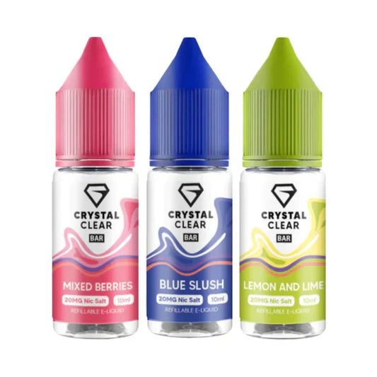 Crystal Clear Nic Salts 10ml | only £3.99 | Cheapest Vape Shop in Uk