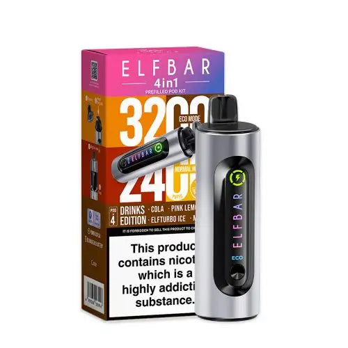 Elf Bar 4-in-1 Prefilled Pod Vape Kit TPD Compliant - Pack of 5 | only £27 | Cheapest Vape Shop in Uk