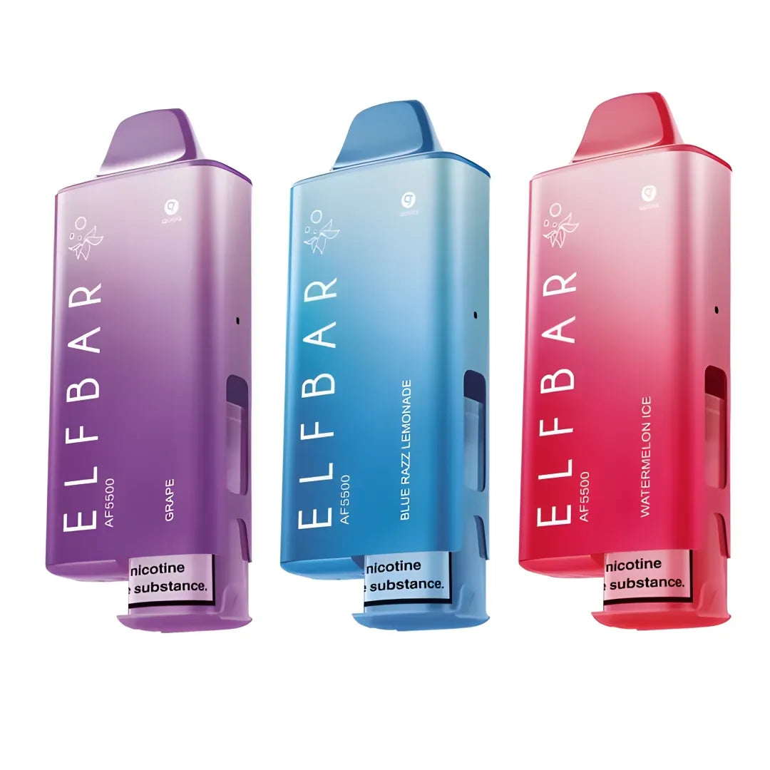 Elf Bar AF5500 Puffs Big Puff Prefilled Pod Kit | Up to 5500 Puffs| only £8.50 | Cheapest Vape Shop in Uk