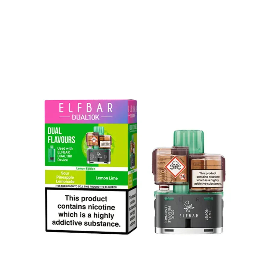 Elf Bar Dual 10K Refill Pods -Box of 5 | only £30.99 | Cheapest Vape Shop in Uk