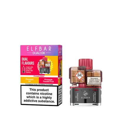 Elf Bar Dual 10K Refill Pods -Box of 5 | only £30.99 | Cheapest Vape Shop in Uk