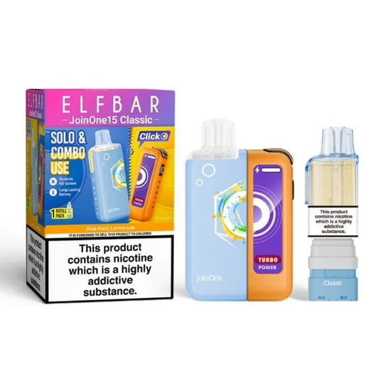 Elfbar JoinOne15 Classic Prefilled Pod Kit | Up to 15000 Puffs | only £11.99 | Cheapest Vape Shop in Uk