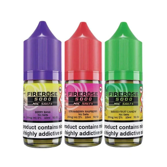 Firerose 5000 10ml Nic Salts E-liquids | only £3.99 | Cheapest Vape Shop in Uk