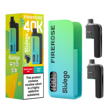 Firerose Slidego 40K Puffs Prefilled Pod Kit | Up to 40000 Puffs| Only £12.99 || Cheapest Vape Shop in Uk