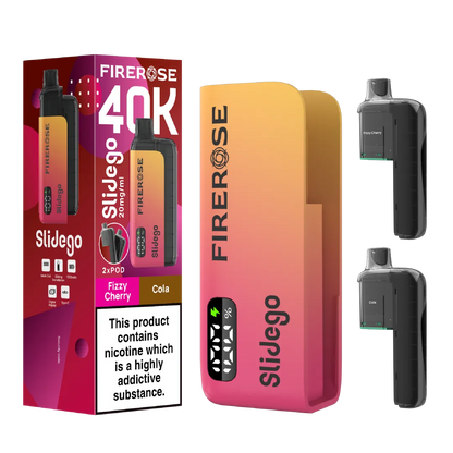 Firerose Slidego 40K Puffs Prefilled Pod Kit | Up to 40000 Puffs| Only £12.99 || Cheapest Vape Shop in Uk