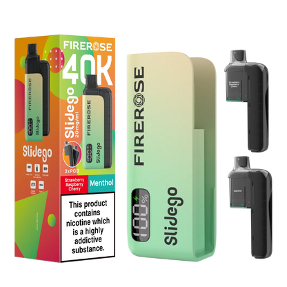 Firerose Slidego 40K Puffs Prefilled Pod Kit | Up to 40000 Puffs| Only £12.99 || Cheapest Vape Shop in Uk