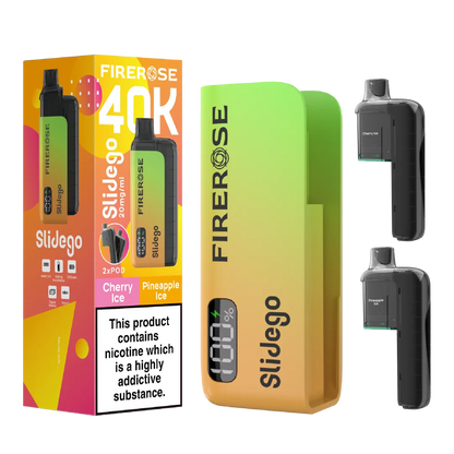 Firerose Slidego 40K Puffs Prefilled Pod Kit | Up to 40000 Puffs| Only £12.99 || Cheapest Vape Shop in Uk