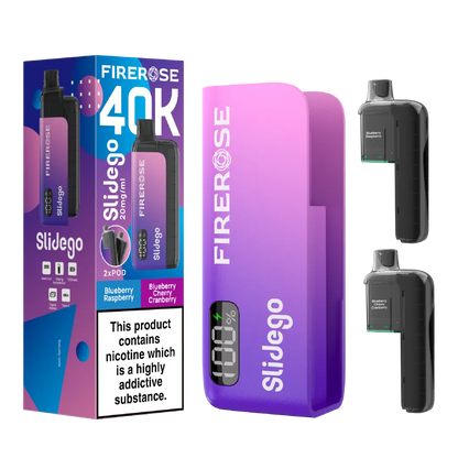 Firerose Slidego 40K Puffs Prefilled Pod Kit | Up to 40000 Puffs| Only £12.99 || Cheapest Vape Shop in Uk