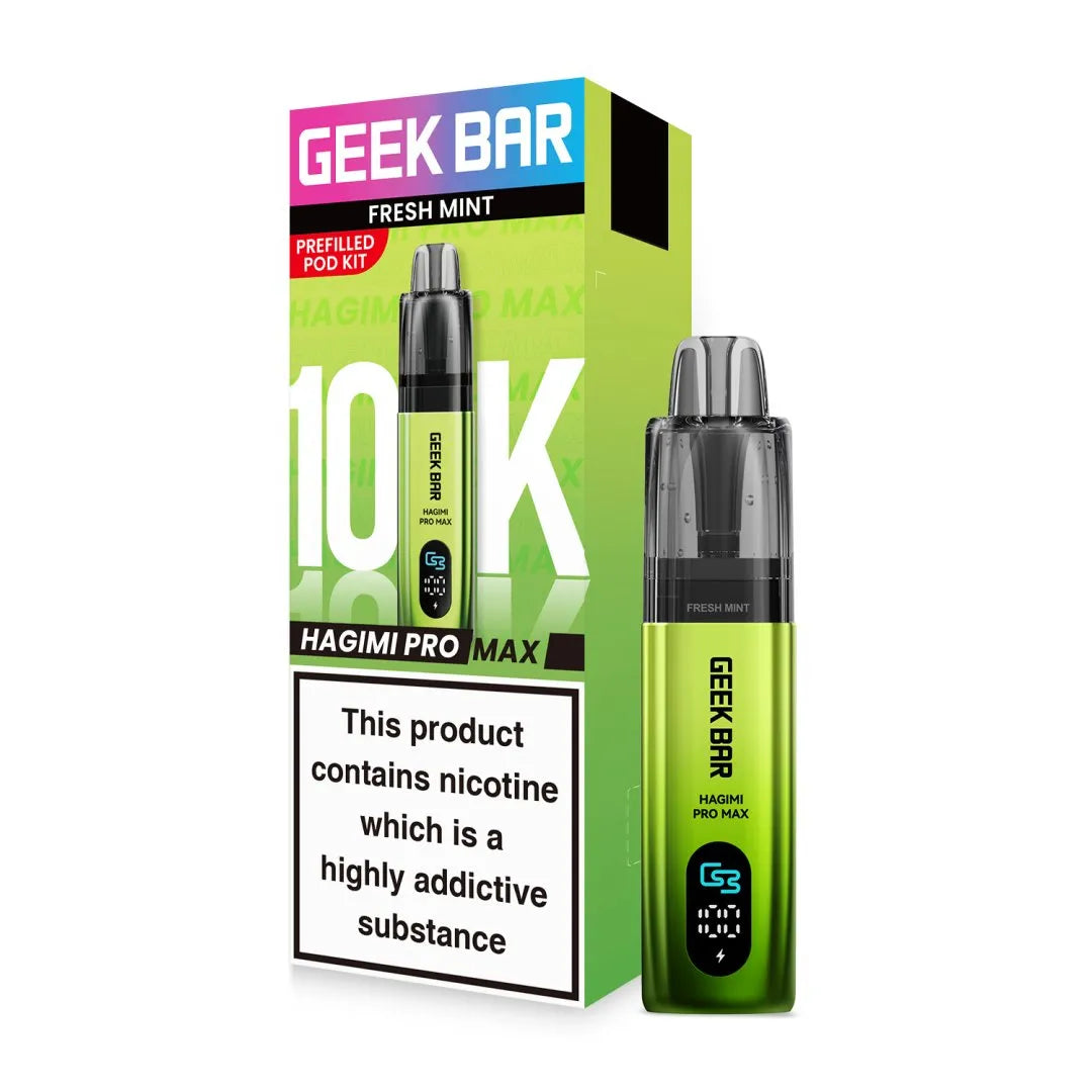 Geek Bar Hagimi Pro Max 10K Puffs Prefilled Pod Kit | Up to 10000 Puffs | only £9.99 | Cheapest Vape Shop in Uk