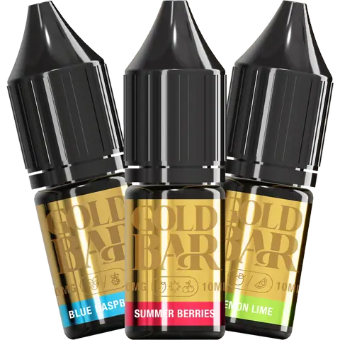 Gold Bar Nic Salts 10ml E-Liquids (Box Of 10) | only £20.99 | Cheapest Vape Shop in Uk