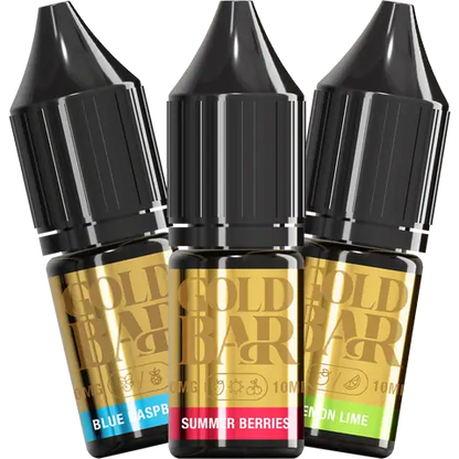 Gold Bar Nic Salts 10ml E-Liquids (Box Of 10) | only £20.99 | Cheapest Vape Shop in Uk