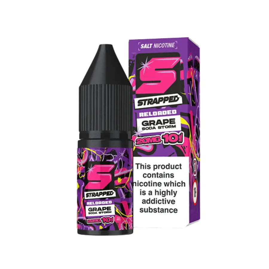 Strapped Reloaded Nic Salt UK Box of 10 | only £24.29 | Cheapest Vape Shop in Uk