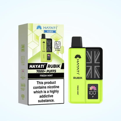 Hayati Rubik 7000 Puffs Prefilled Vape Kit | Up to 7000 Puffs| only £11.99 | Cheapest Vape Shop in Uk