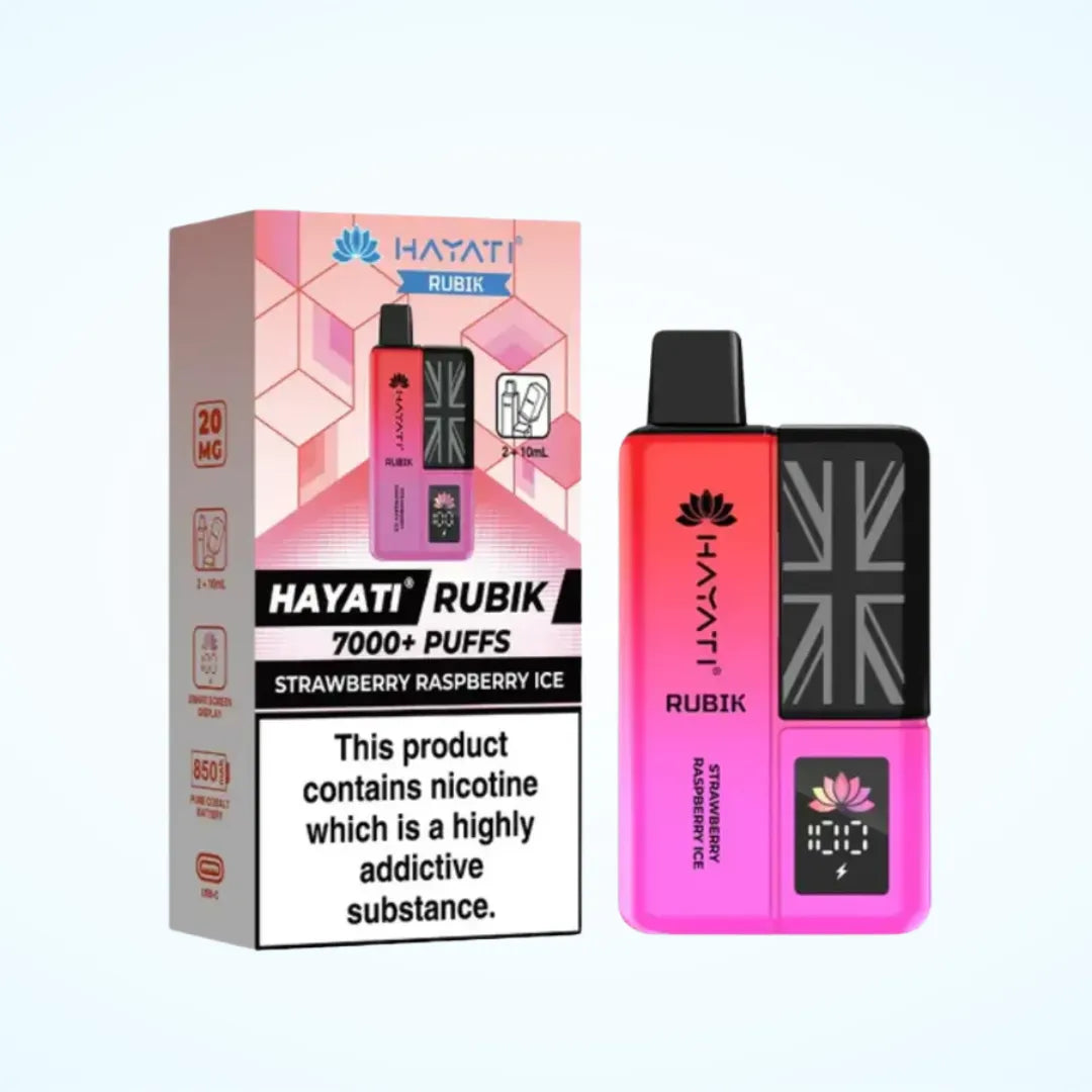 Hayati Rubik 7000 Puffs Prefilled Vape Kit | Up to 7000 Puffs| only £11.99 | Cheapest Vape Shop in Uk