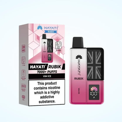 Hayati Rubik 7000 Puffs Prefilled Vape Kit | Up to 7000 Puffs| only £11.99 | Cheapest Vape Shop in Uk