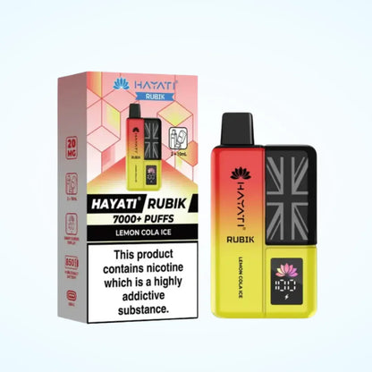 Hayati Rubik 7000 Puffs Prefilled Vape Kit | Up to 7000 Puffs| only £11.99 | Cheapest Vape Shop in Uk