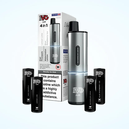 IVG Air 4-in-1 2400 Puffs Prefilled Pod Kit | Up to 2400 Puffs | only £6.99 | Cheapest Vape Shop in Uk
