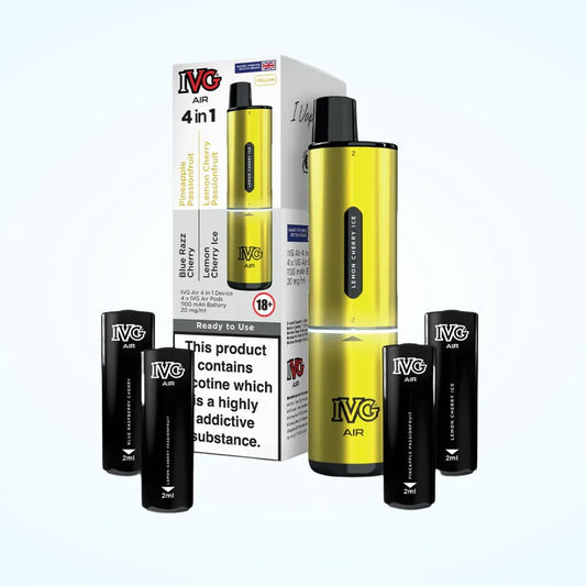 IVG Air 4-in-1 2400 Puffs Prefilled Pod Kit | Up to 2400 Puffs | only £6.99 | Cheapest Vape Shop in Uk