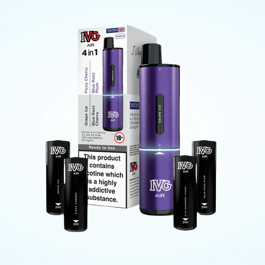 IVG Air 4-in-1 2400 Puffs Prefilled Pod Kit | Up to 2400 Puffs | only £6.99 | Cheapest Vape Shop in Uk