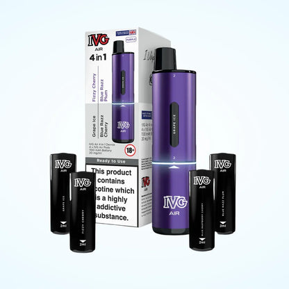 IVG Air 4-in-1 2400 Puffs Prefilled Pod Kit | Up to 2400 Puffs | only £6.99 | Cheapest Vape Shop in Uk