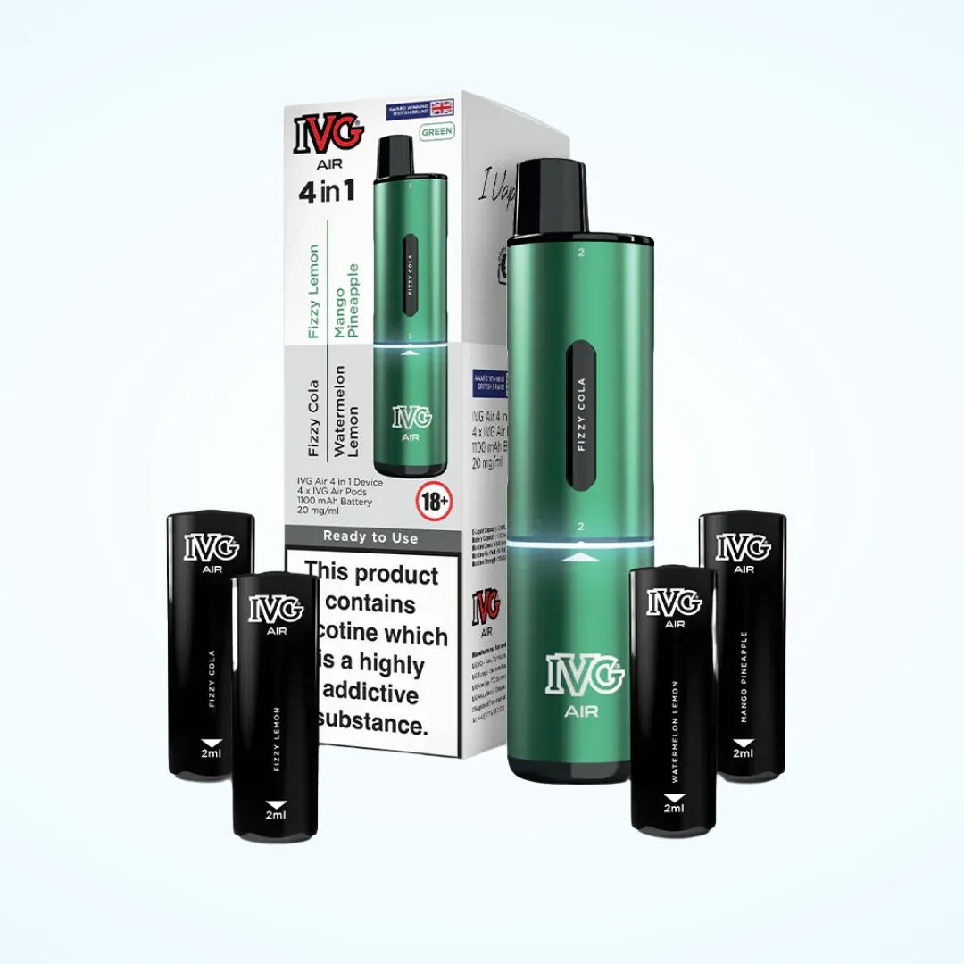IVG Air 4-in-1 2400 Puffs Prefilled Pod Kit | Up to 2400 Puffs | only £6.99 | Cheapest Vape Shop in Uk