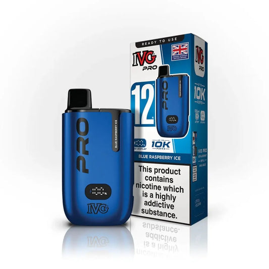 IVG Pro 12 10K Puffs Starter Kit 0mg (Zero Nicotine) | Up to 10000 Puffs| only £9.99 | Cheapest Vape Shop in Uk