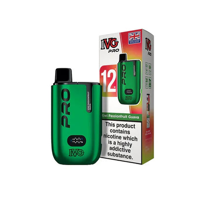 IVG Pro 12 Prefilled Vape Kit TPD Compliant - Box of 10 | only £74.99| Cheapest Vape Shop in Uk