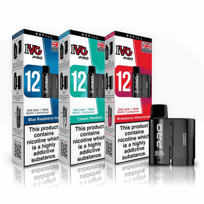 IVG Pro 12 Prefilled Pods | Only £6.99 | Any 3 For £17.99 | only £6.99 | Cheapest Vape Shop in Uk