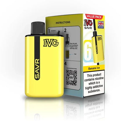 IVG SAVR 3000 Prefilled Pod Vape Kit TPD Compliant - Box of 10 | only £58 | Cheapest Vape Shop in Uk