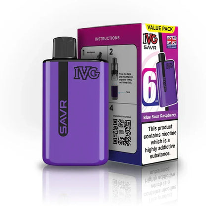 IVG SAVR 3000 Prefilled Pod Vape Kit TPD Compliant - Box of 10 | only £58 | Cheapest Vape Shop in Uk
