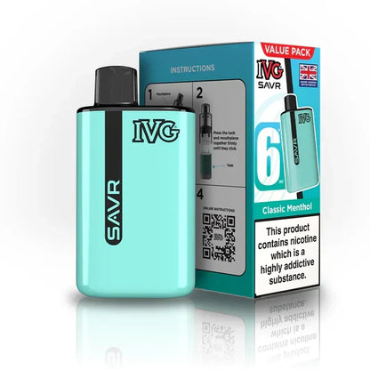 IVG SAVR 3000 Prefilled Pod Vape Kit TPD Compliant - Box of 10 | only £58 | Cheapest Vape Shop in Uk