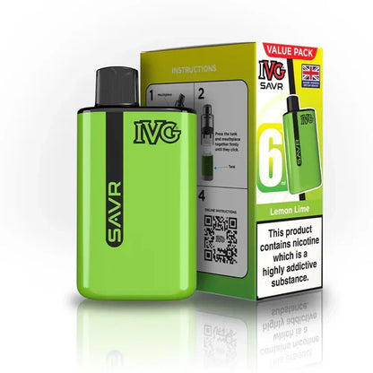 IVG SAVR 3000 Prefilled Pod Vape Kit TPD Compliant - Box of 10 | only £58 | Cheapest Vape Shop in Uk