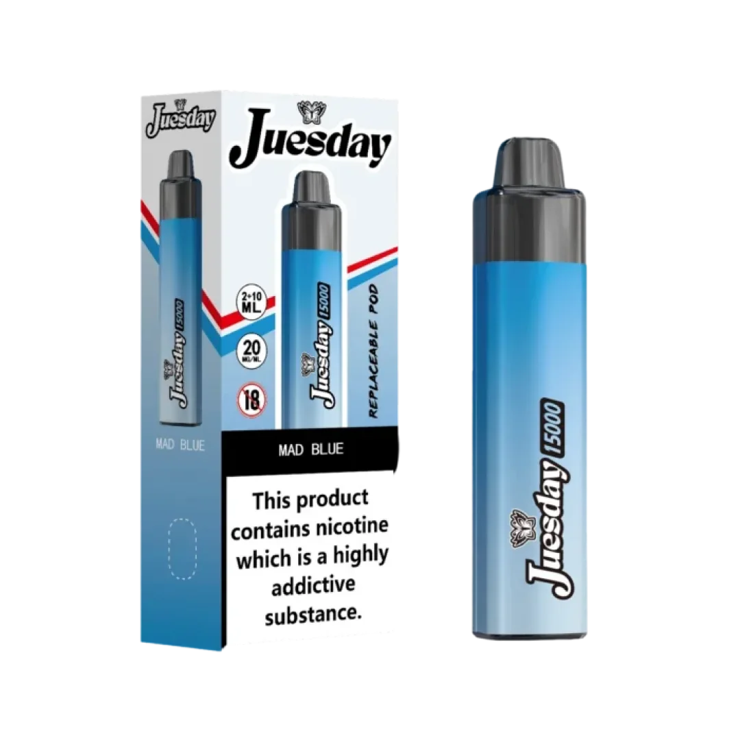 Juesday 15000 Puffs Prefilled Pod Kit | Only £10.99 | Buy 1 Get 1 Free| Cheapest Vape Shop in Uk