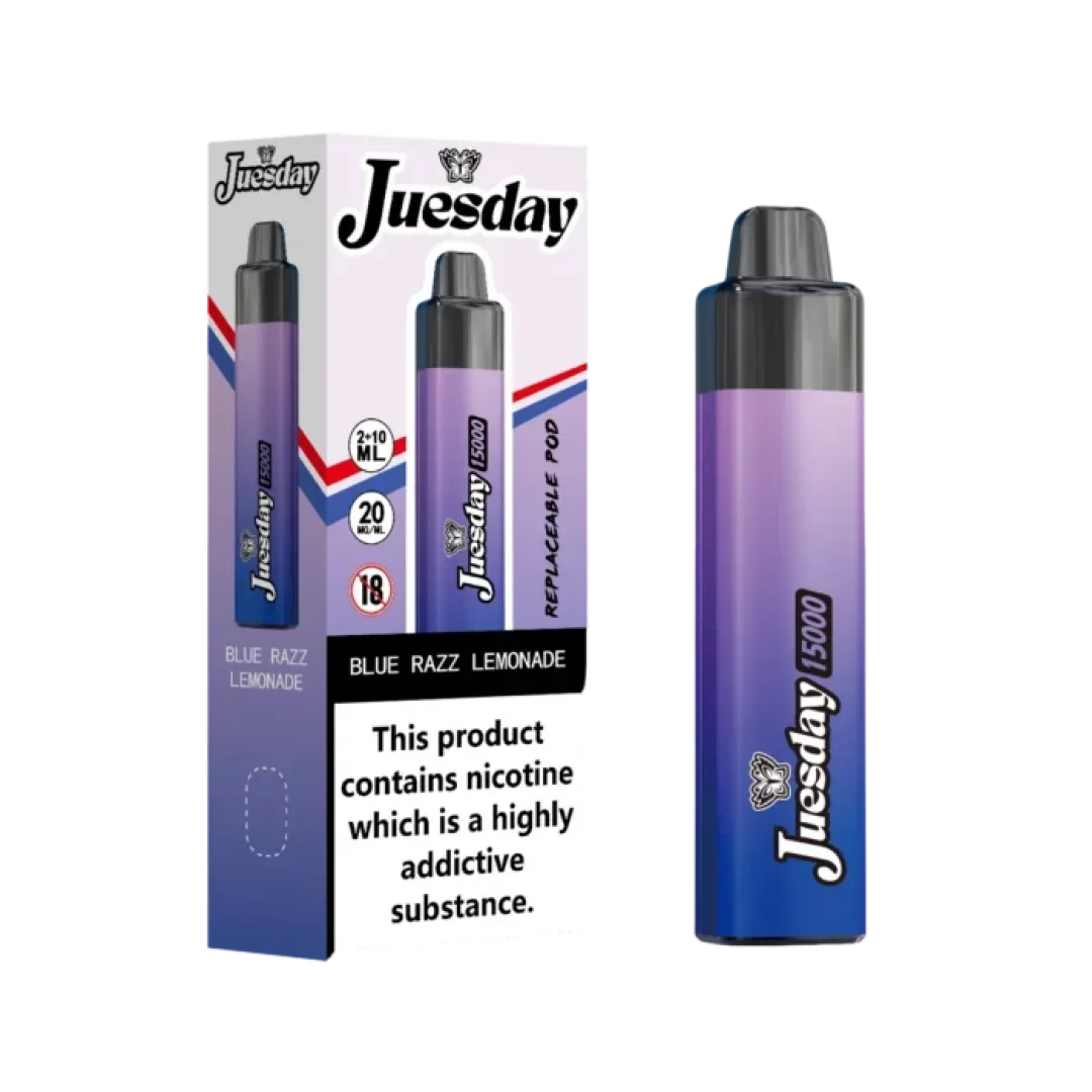 Juesday 15000 Puffs Prefilled Pod Kit | Only £10.99 | Buy 1 Get 1 Free| Cheapest Vape Shop in Uk