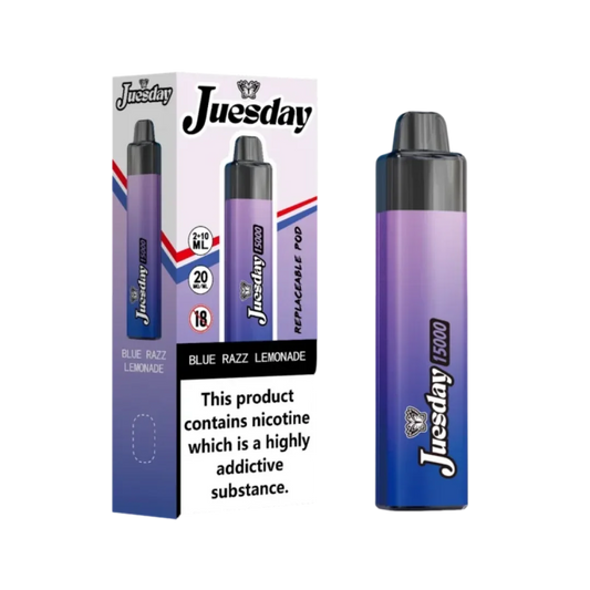 Juesday 15000 Puffs Prefilled Pod Kit | Only £10.99 | Buy 1 Get 1 Free| Cheapest Vape Shop in Uk