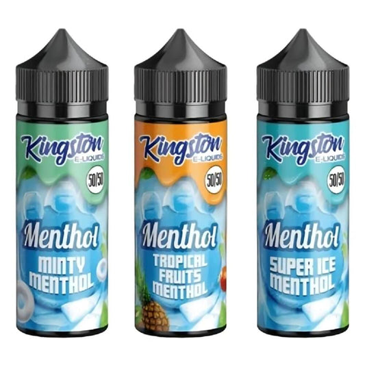 Kingston 50/50 Menthol 100ML Shortfill - Vapeareawholesale
