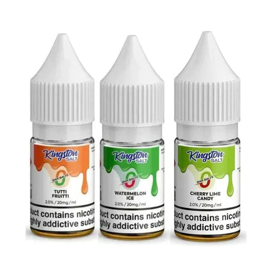 Kingston Salt Bar Salt E-Liquid Nic Salt-10ml-Box of 10 - Blue Raspberry Lemonade -Vape Area UK